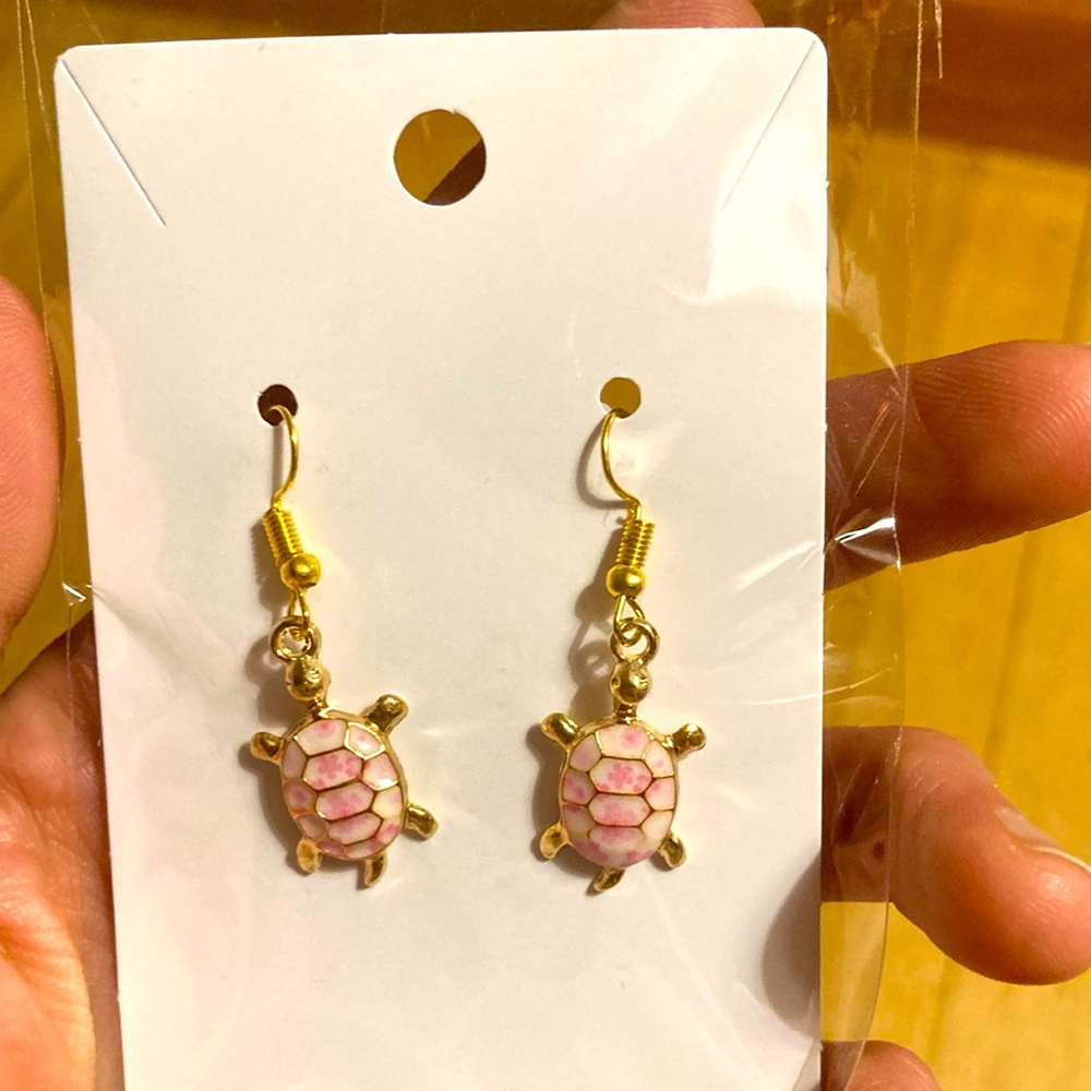 Turtle” earrings. - Picture 1 of 2